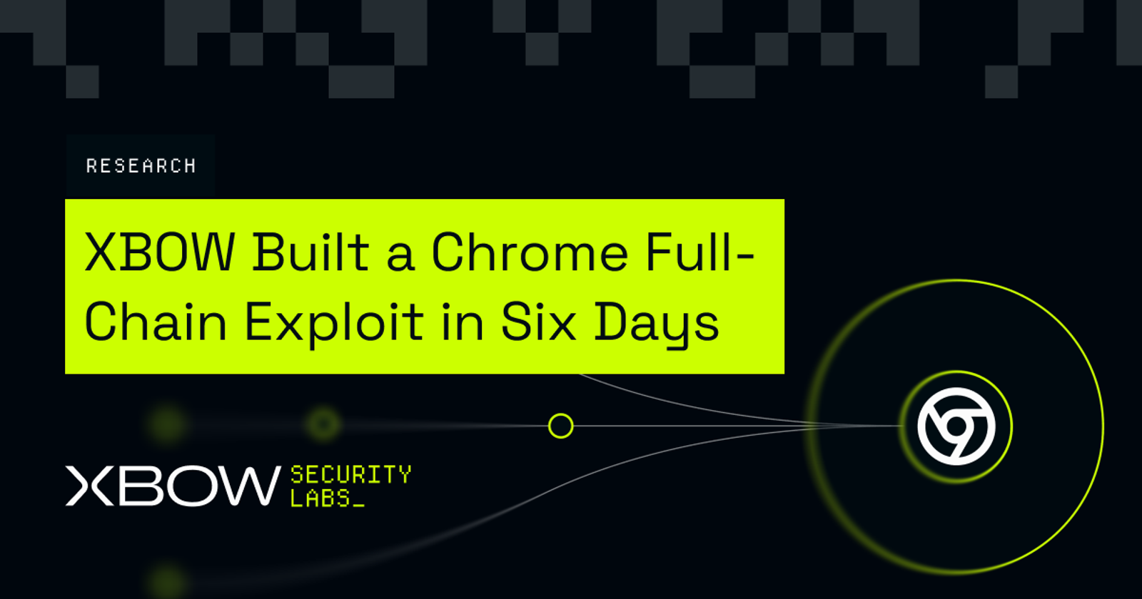XBOW が Chrome のフルチェーン・エクスプロイトに関する自社ブログ記事とともに公開した発表用画像。同社サイトから取得したもの。