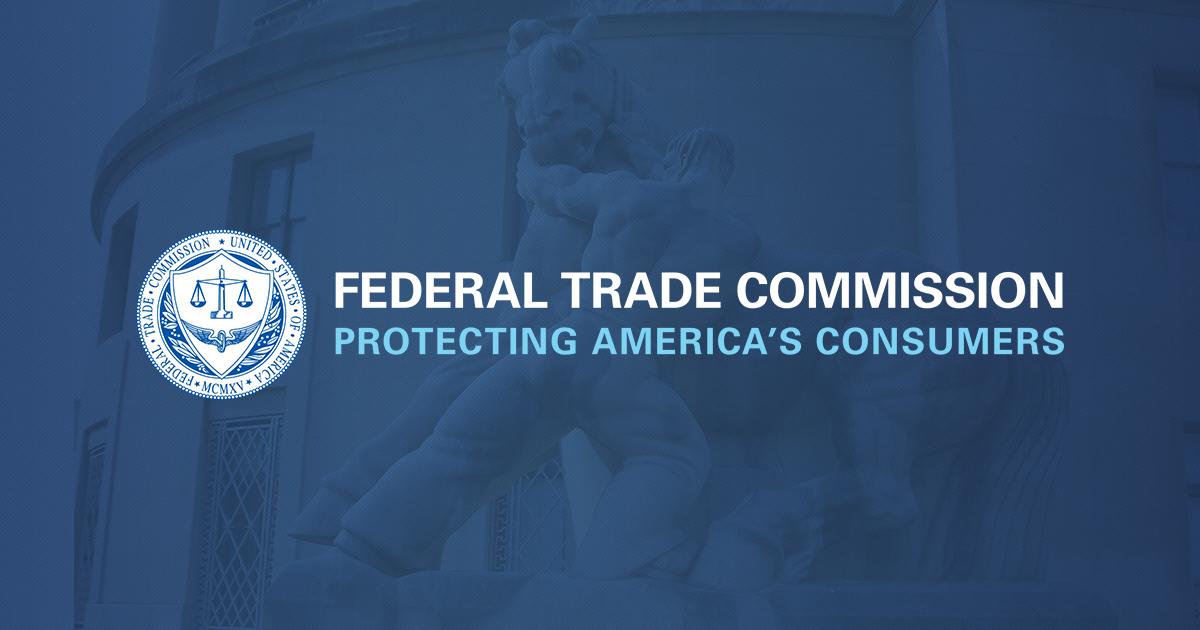 米連邦取引委員会(FTC)自身の既定ソーシャル共有画像。ftc.gov のページが共有される際の標準プレビューとして公開されている、同委員会のブランド画像。