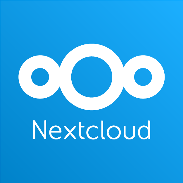Nextcloud 在自家媒体资料包中发布的标识:由三条嵌套弧线构成的云形图案,旁边是小写的「nextcloud」字标。