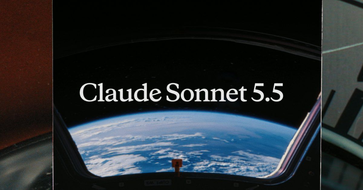 Anthropic 为 Claude Sonnet 5.5 发布所公开的官方宣传图。