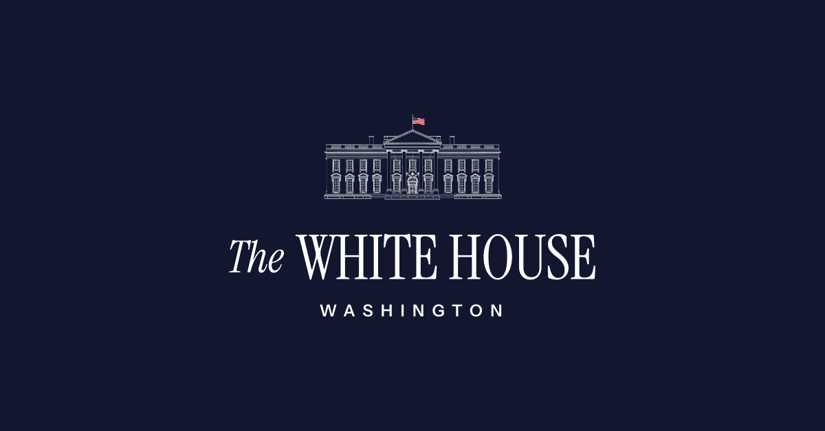 ホワイトハウスが whitehouse.gov の告知に用いる公式のソーシャル共有用画像。