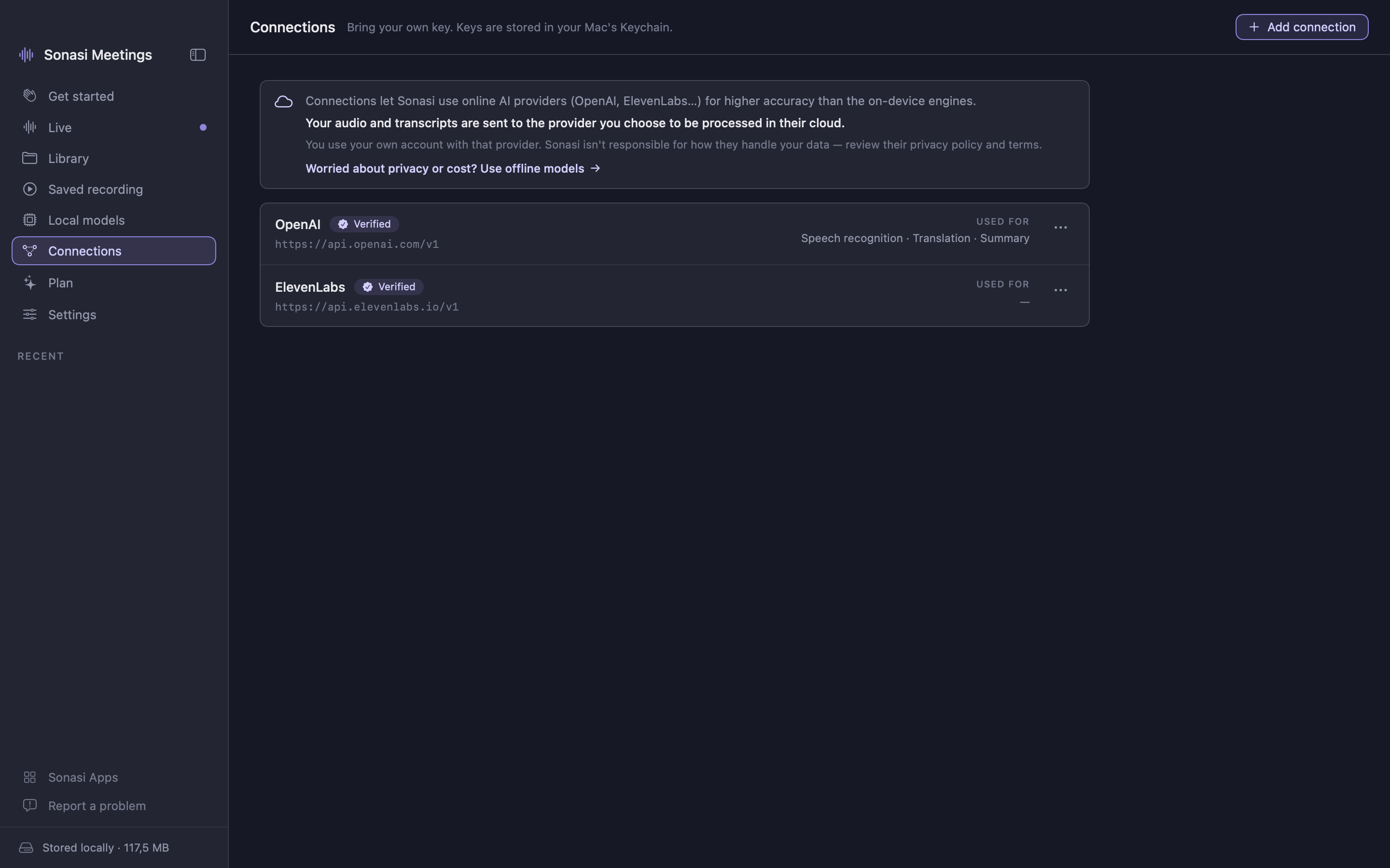 Sonasi Meetings on Mac, screenshot 8