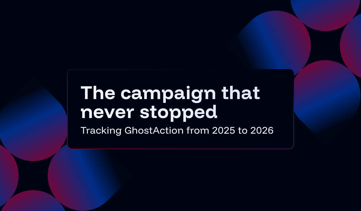 GitGuardian が GhostAction キャンペーンの調査レポートに添えて公開したヘッダー画像。