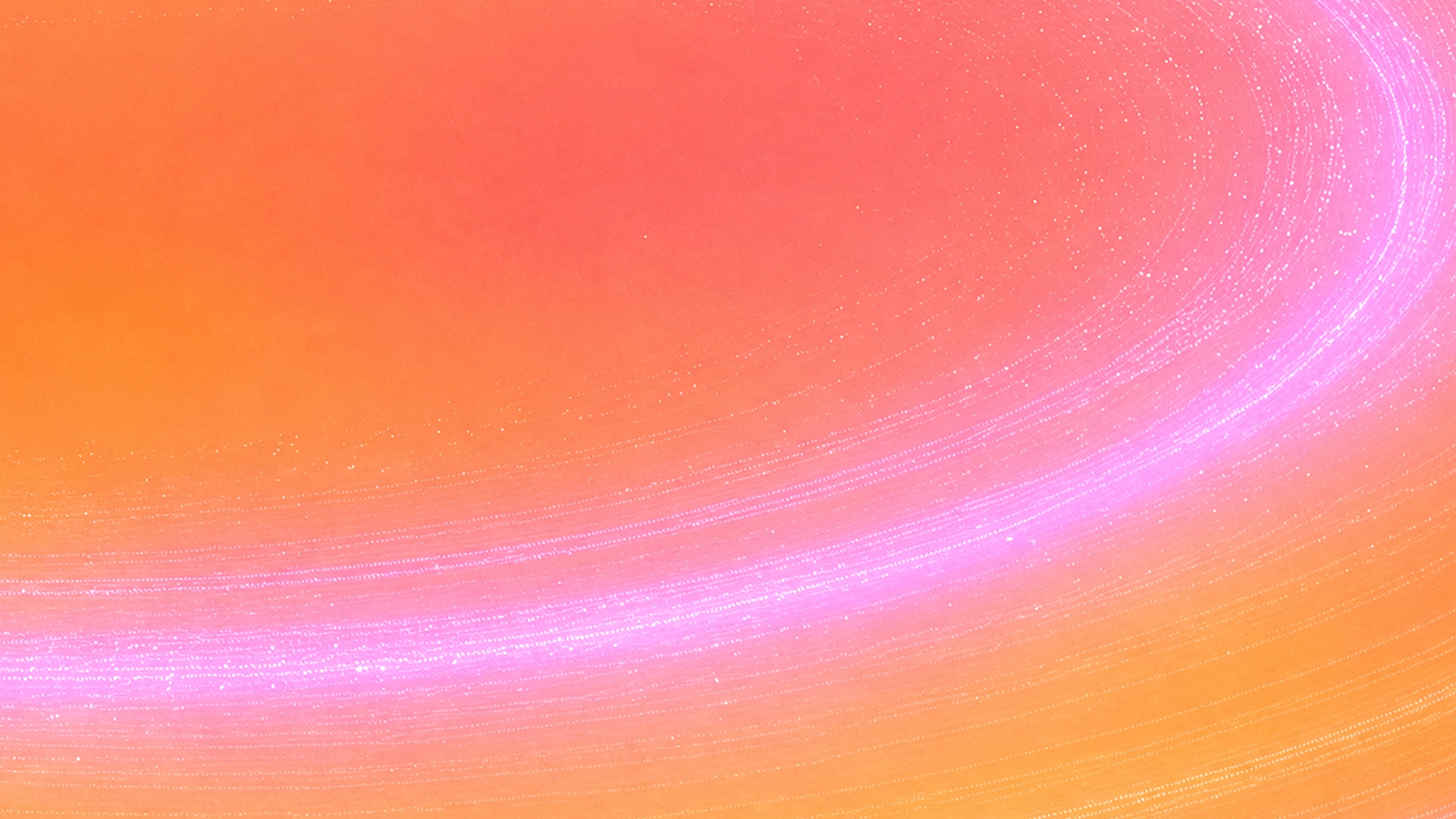 Abstract artwork in orange and pink with curved trails of light, from OpenAI's announcement page.