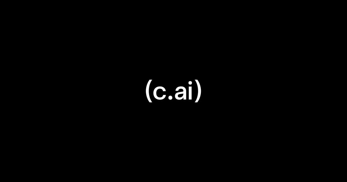 Character.AI가 자사 웹사이트에서 사용하는 브랜드 이미지.