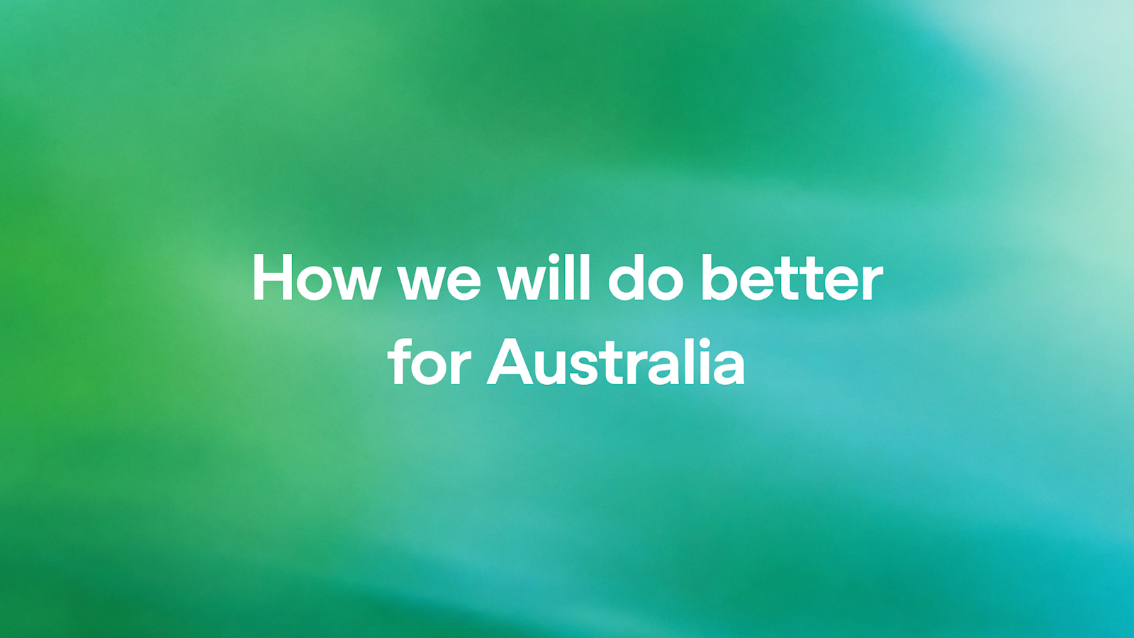 OpenAI가 자사 사이트에 성명 「How we will do better for Australia」와 함께 게시한 공식 기사 카드 이미지.